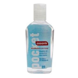 ASSANIS-Gel mains hydroalcolique sans parfun- 80ml